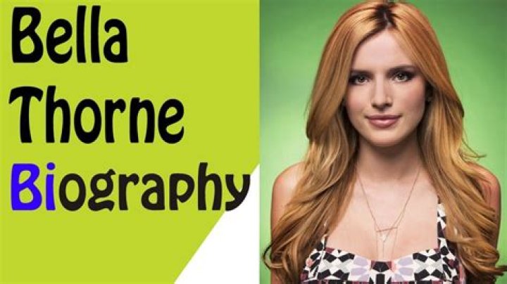 Bella Thorne Biography Infographic