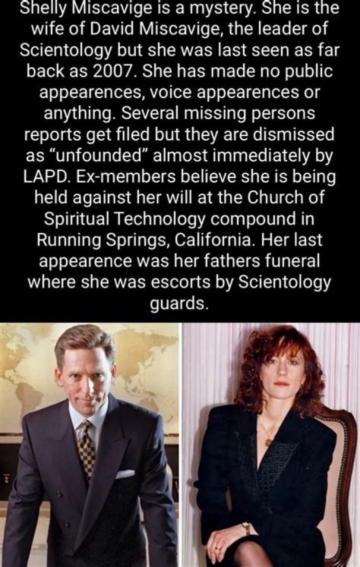 Shelly Miscavige, David Miscavige's Wife